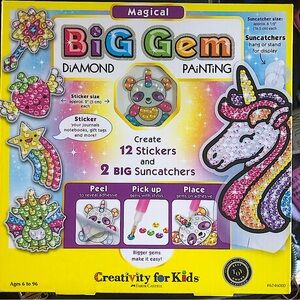 🦌NIB Magical Big Gem Diamond painting- Great 🎅🏼 Gift!!1000+ colorful gems 💎